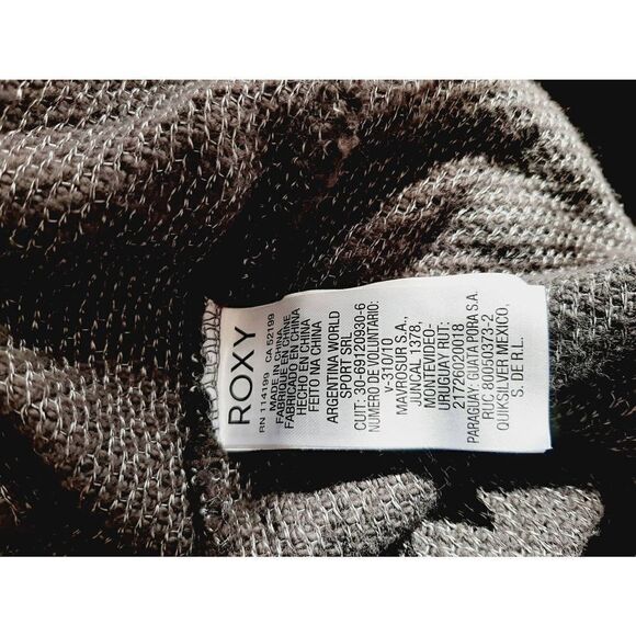 Roxy dark gray hooded sz medium pullover beach sweater - Picture 4 of 4